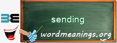 WordMeaning blackboard for sending